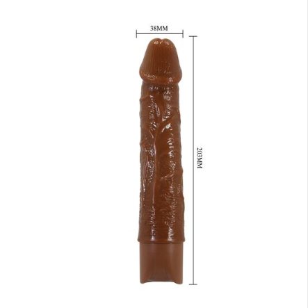 Dimensions du vibromasseur réaliste Leonardo Pretty Love : 20 cm de long, 38 mm de diamètre