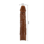 Dimensions du vibromasseur réaliste Leonardo Pretty Love : 20 cm de long, 38 mm de diamètre