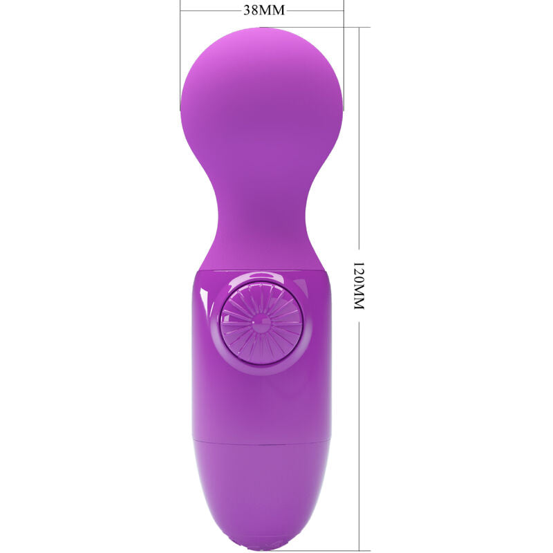 Dimensions du mini wand Little Cutie Pretty Love violet
