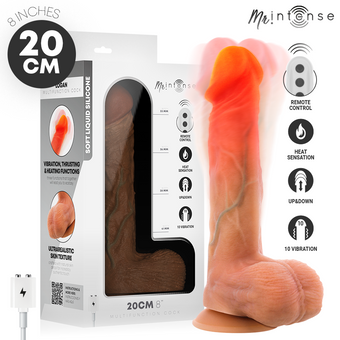 Logan Mr Intense — Gode vibrant chauffant avec télécommande