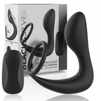 Masseur anal télécommandé Black & Silver noir avec télécommande et coffret