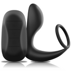 Masseur anal vibrant noir Black & Silver avec télécommande sans fil