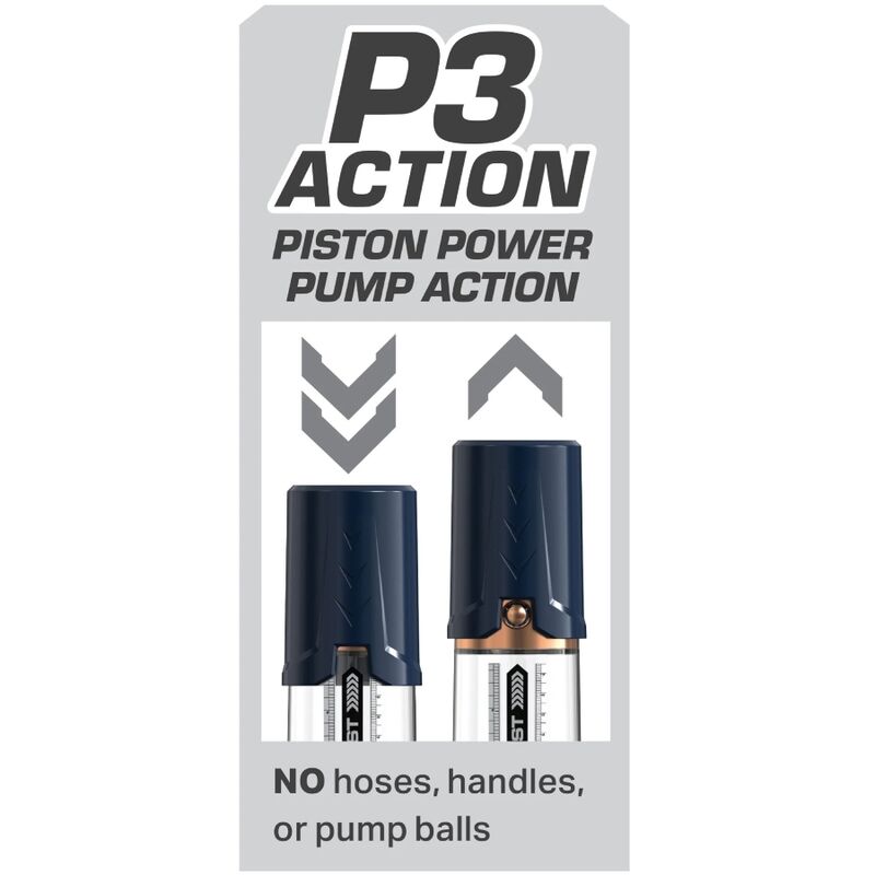 Système P3 Action à piston manuel de la pompe Max Boost Pump Worx