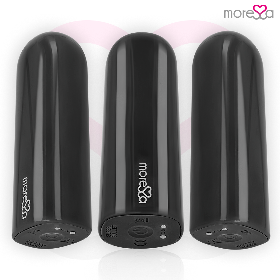 Moressa Nix noir – vues avant latérale et commandes du vibromasseur