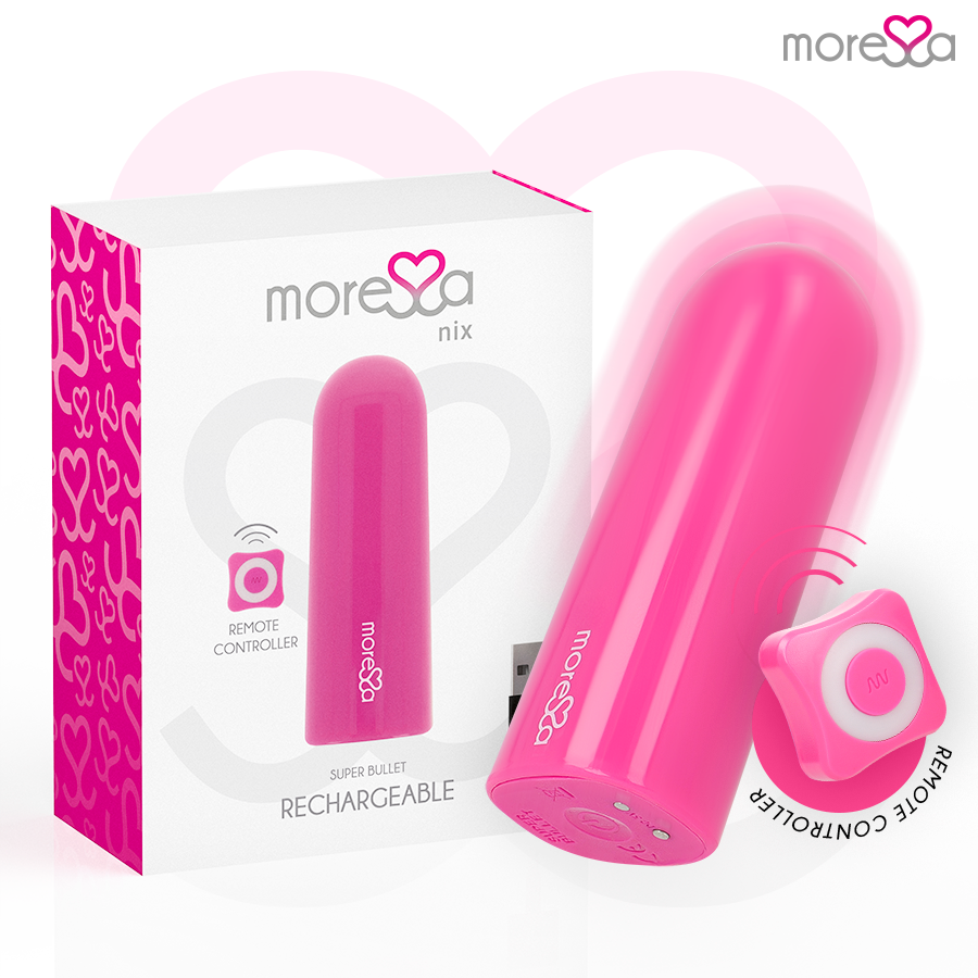 Moressa Nix rose – vibromasseur télécommandé rechargeable avec télécommande