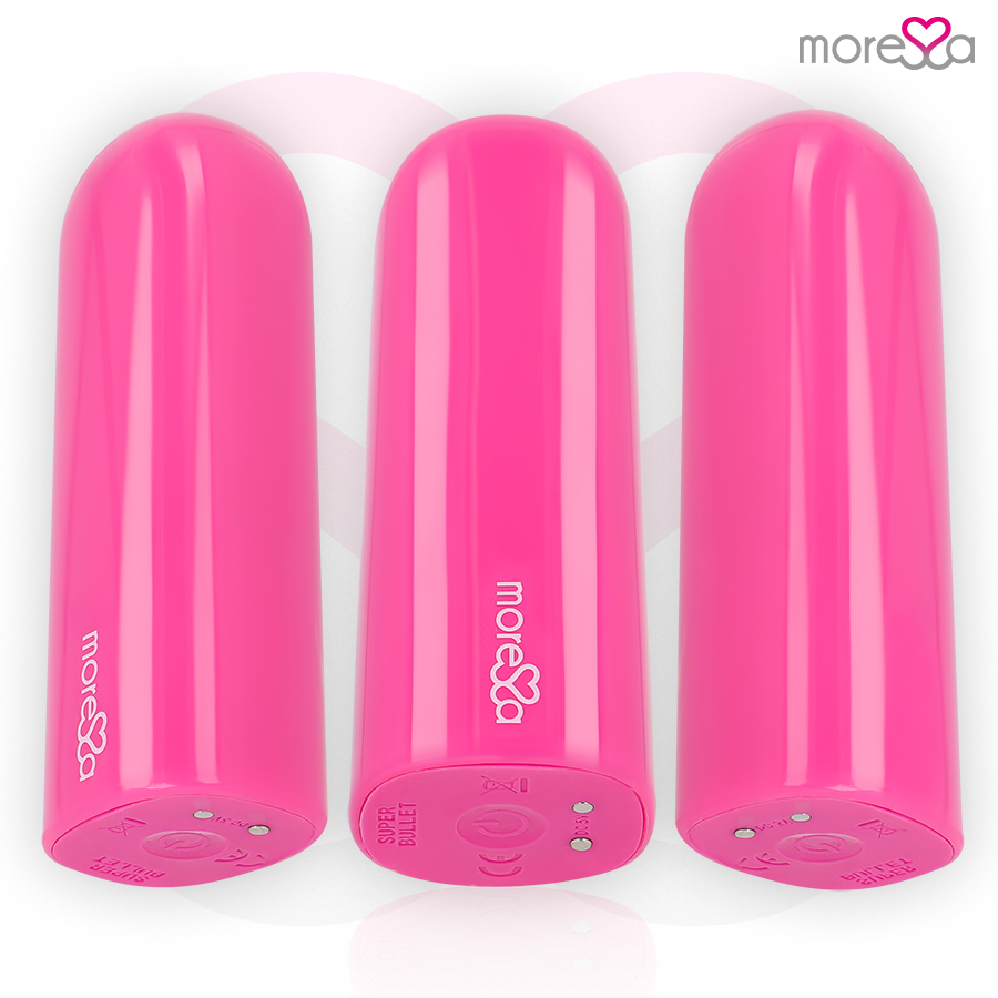 Moressa Nix rose – vues avant latérale et commandes du vibromasseur