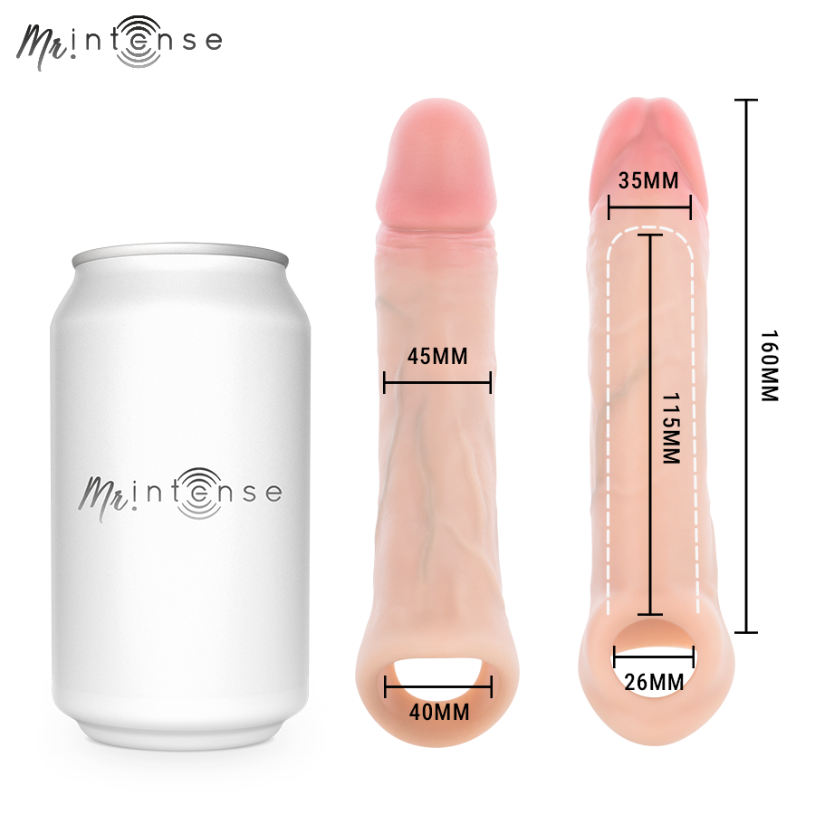 Dimensions Arnold L Mr Intense 16 cm et largeur maximale 4,5 cm