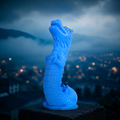 Naga Dragon Céleste Epic – gode fantasy bleu 23 cm avec ventouse dans un décor nocturne