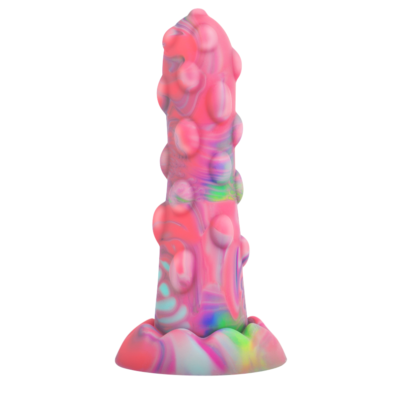 Nixie Epic – gode fantasy 15,5 cm multicolore en silicone avec ventouse
