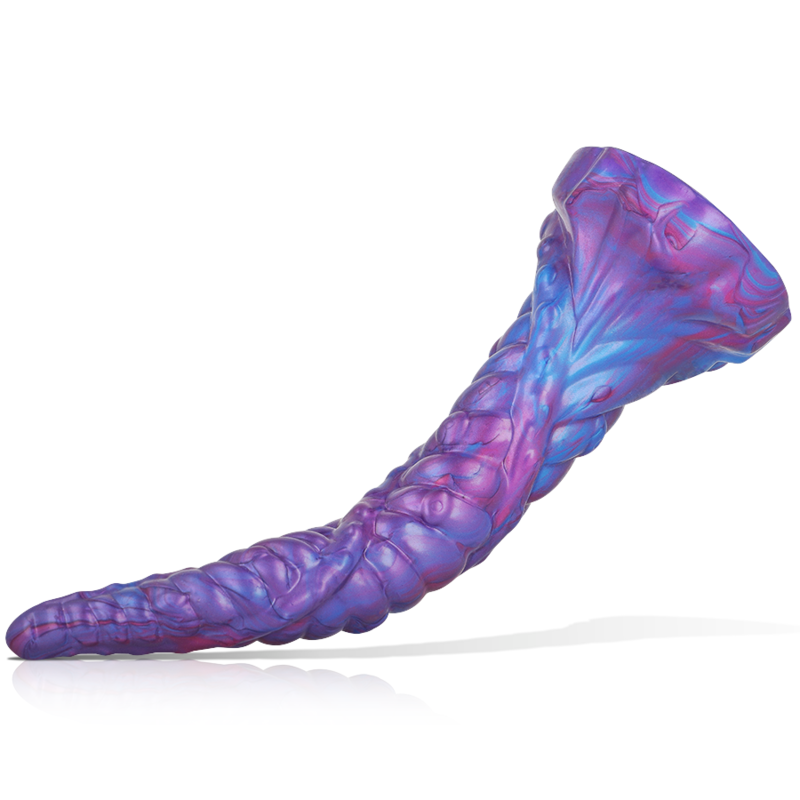Nokken Epic – vue horizontale montrant la souplesse et la courbure du gode fantasy