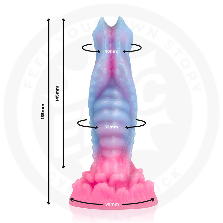 Oceara Dawn Epic – dimensions 18,5 cm, longueur insérable 14,5 cm et base 9 cm