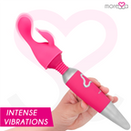 Odilon Moressa vibromasseur rose avec embout incurvé et vibrations intenses