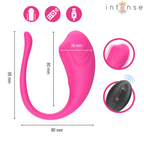 Dimensions Olivia Intense rose 9,5 cm longueur et 3,6 cm diamètre