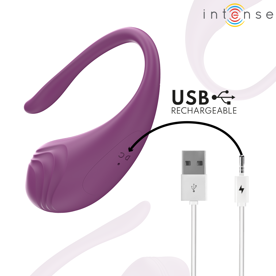 Olivia Intense violet rechargeable USB avec câble de charge