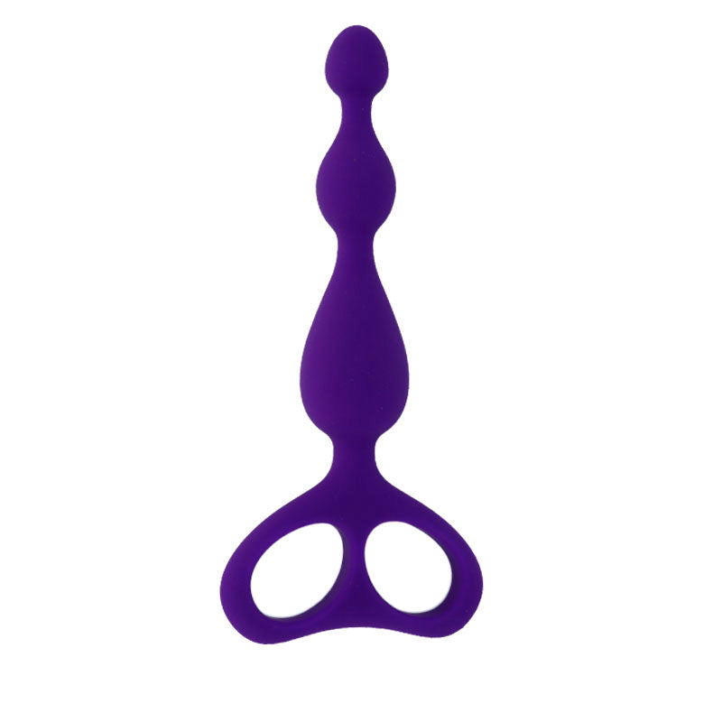 Vue avant des perles anales Danti Intense violettes