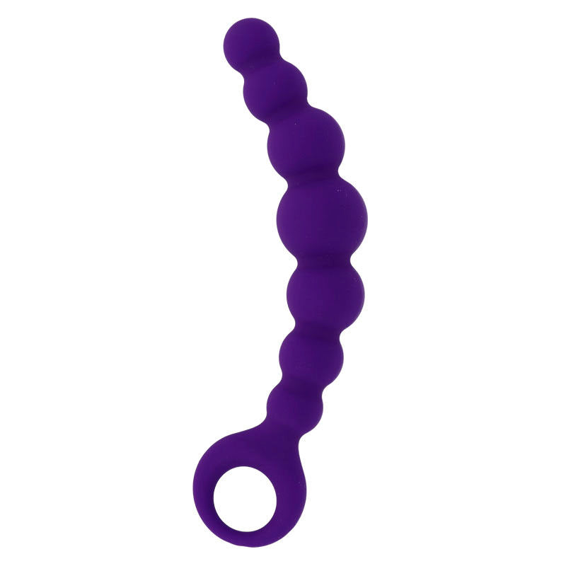 Perles anales progressives Max Intense violettes avec anneau de retrait
