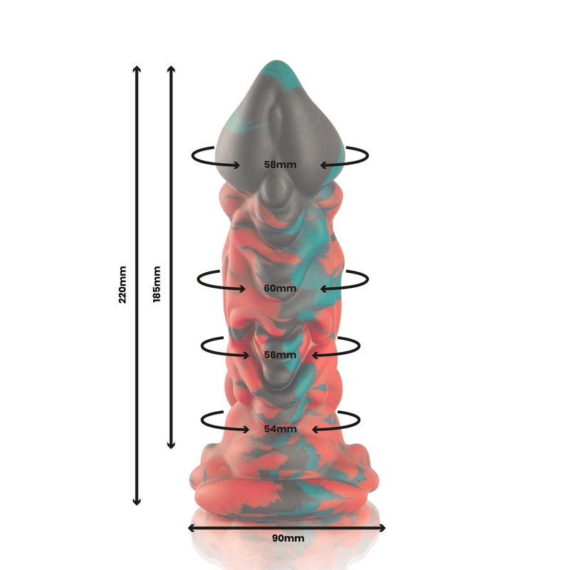 Phobos Epic – dimensions 22 cm, longueur insérable 18,5 cm et base 9 cm