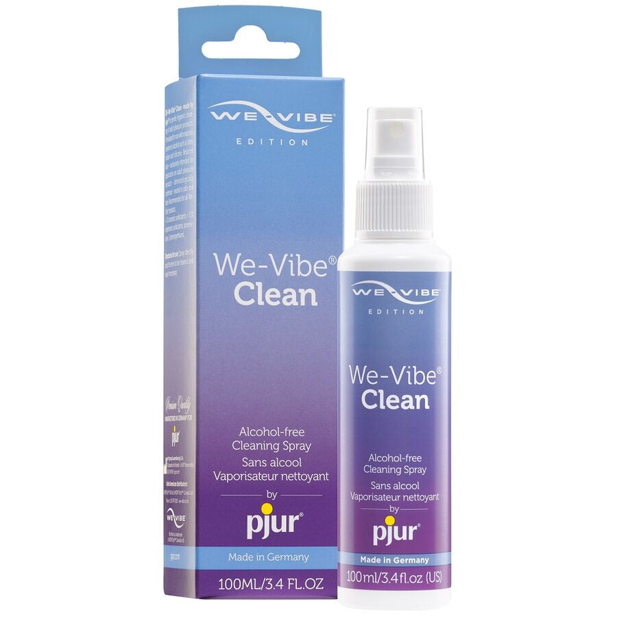 Nettoyant pour sextoys We-Vibe Clean 100 ml by pjur – flacon et boîte