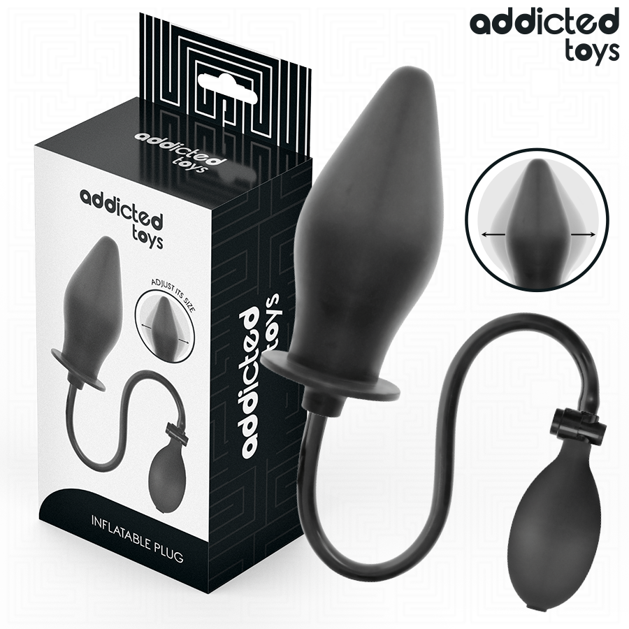 Plug anal gonflable ajustable Addicted Toys Modèle 2 avec coffret et pompe manuelle