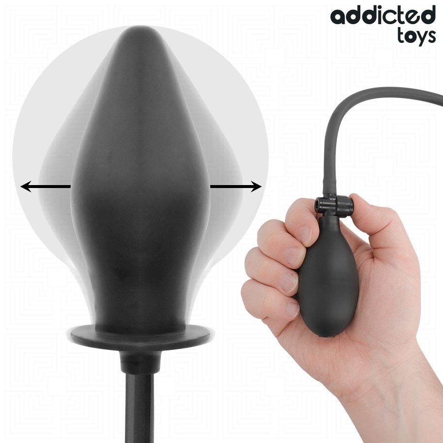 Volume ajustable du plug anal gonflable Addicted Toys Modèle 2 avec pompe manuelle