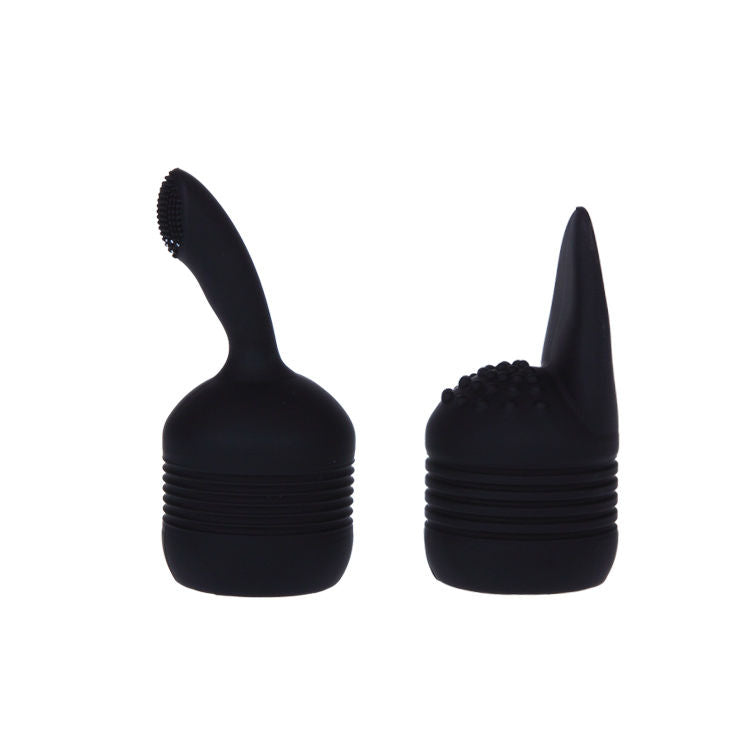 Deux embouts interchangeables du Pretty Love Magical Massager noir