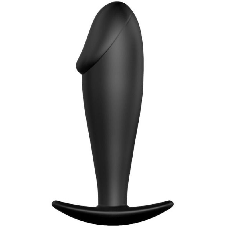 Plug anal noir Pretty Love en silicone souple avec base de sécurité, vue principale