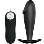 Plug anal vibrant Pretty Love noir avec télécommande filaire