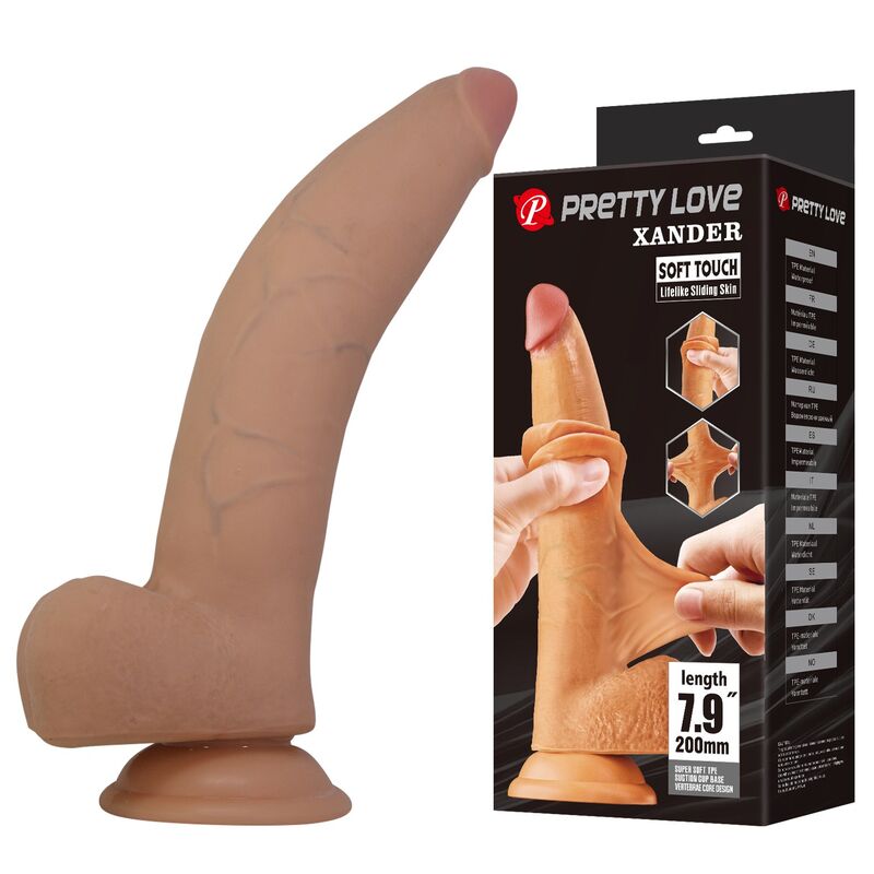 Xander Pretty Love gode réaliste naturel Soft Touch avec base ventouse