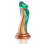 Python Cobra Vert Epic – gode fantasy cobra vert et bronze avec ventouse, vue de profil