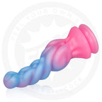 Rheona Dawn Epic – vue horizontale du gode fantasy souple avec base ventouse