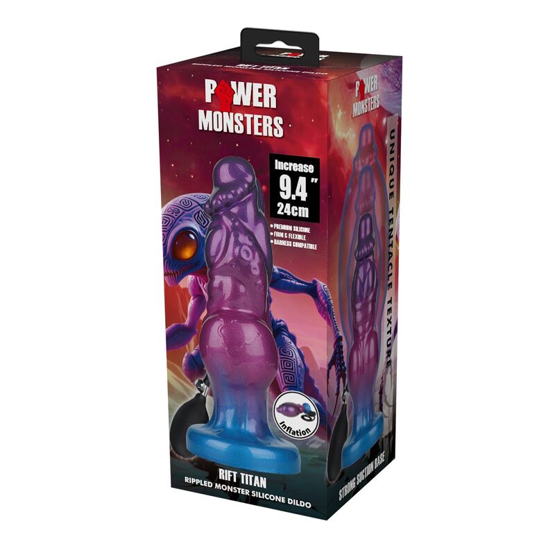 Coffret Power Monsters Rift Titan gonflable 24 cm avec pompe manuelle