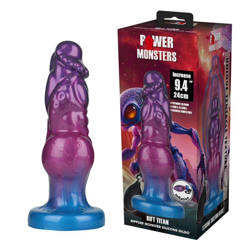 Rift Titan Power Monsters bicolore avec son coffret d’origine