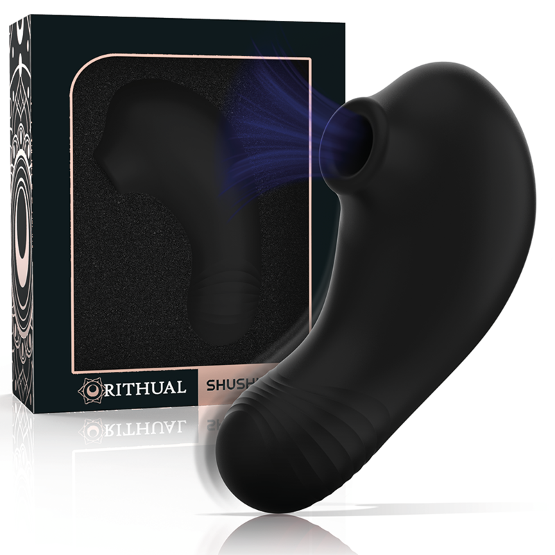 Rithual Shushu Pro noir avec coffret – stimulateur clitoridien Air Pulse et vibrations
