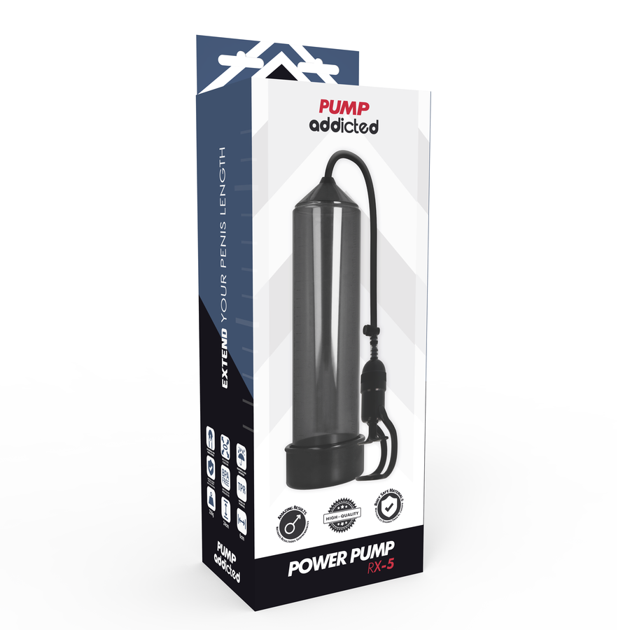 RX5 noir Pump Addicted coffret de la pompe pénienne