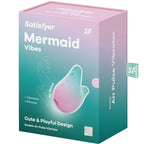 Boîte du Satisfyer Mermaid Vibes menthe et rose – stimulateur Air Pulse et vibrations