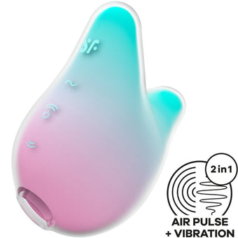 Mermaid Vibes – Stimulateur clitoridien Air Pulse & vibrations menthe/rose | Satisfyer