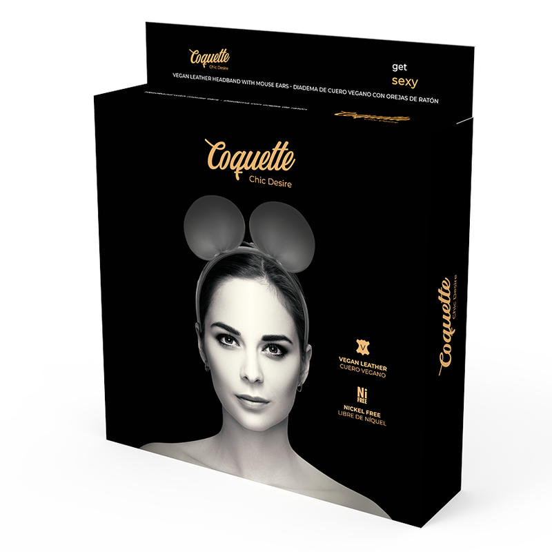 Face de l'emballage noir Coquette Chic Desire du serre-tête oreilles de souris