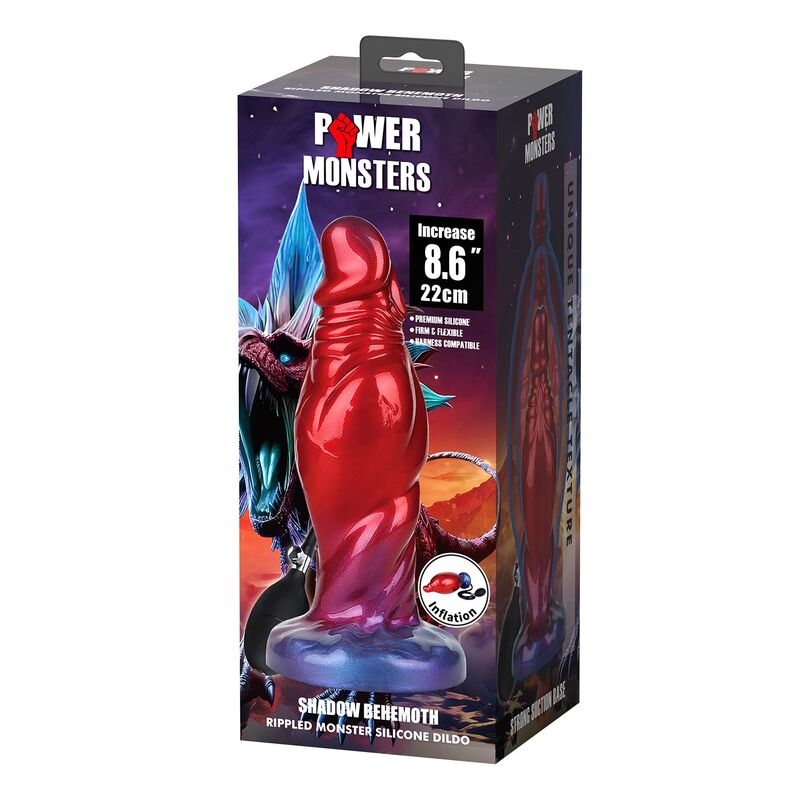 Boîte Power Monsters Shadow Behemoth, gode fantasy gonflable 22 cm