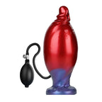 Shadow Behemoth Power Monsters, gode fantasy gonflable rouge et bleu 22 cm avec pompe manuelle