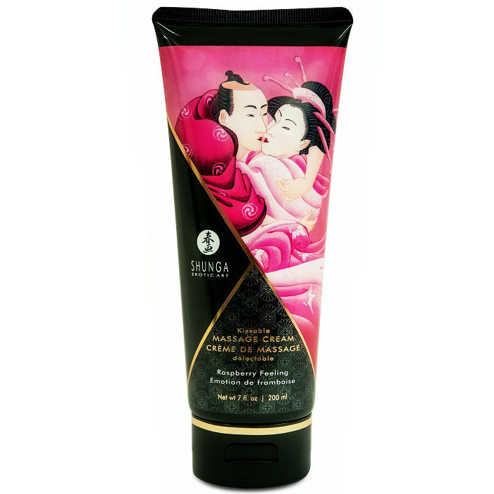 Crème de massage délectable Shunga Framboise 200 ml