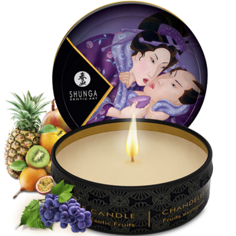 Bougie de massage Shunga Libido Fruits Exotiques de 30 ml