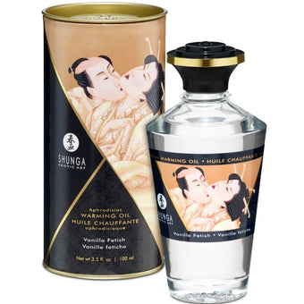 Huile de massage chauffante Vanille Fétiche 100 ml – Shunga