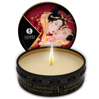 Mini bougie de massage Fraises & Cava 30 ml – Shunga