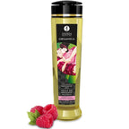 Huile de massage Organica Framboise 240 ml Shunga avec framboises