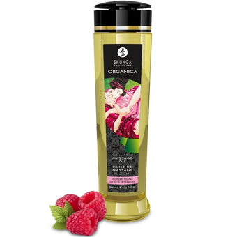 Huile de massage Organica Framboise 240 ml – Shunga