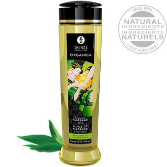 Huile de massage Organica Thé Vert exotique 240 ml – Shunga