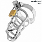 Silver Lock M Addicted Toys – cage à pénis métallique avec cadenas
