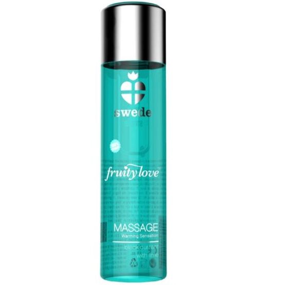 Huile de massage chauffante Swede Fruity Love cassis et citron vert 60 ml