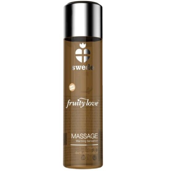 Huile de massage chauffante Swede Fruity Love Chocolat Noir Intense 60 ml