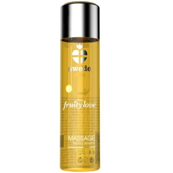 Huile de massage chauffante Swede Fruity Love Fruits Tropicaux & Miel 60 ml